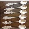 Image 1 : 6 European Sterling Apostle Spoons, Circa 1900 #979337