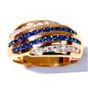 Image 1 :  Sapphire and Diamond  18kt. Gold Ring #979352