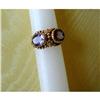 Image 1 : VINTAGE 14K~DOUBLE  MATCHED AMETHYST RING #979402