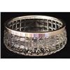 Image 1 : Art Deco Crystal Bowl with Silverplate Rim #979513
