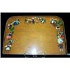 Image 1 : Tray Alpine Figures Handpainted Wood Serving #979646