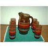 Image 1 : Vintage Pitcher with Six drinking Glasses #979837