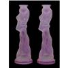 Image 1 : Czech Bohemian ALEXANDRITE Figural Candlesticks #984753