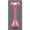 Image 1 : Czech Bohemian Pink Iridized Art Glass Vase #984773