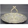 Image 1 : SILVER CAKE STAND with 2 SERPENT POST #984785