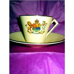 CUP AND SAUCER SET FOR THE CORONATION OF HER #985226