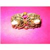 Image 1 : VICTORIAN  BRASS AND SHELL PIN #985242
