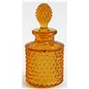 Image 1 : Duncan & Miller Hobnail Amber Perfume Decanter #985280