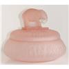 Image 1 : Elephant Pink Satin Glass Powder Jar  #985327