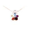 Image 1 : Multi- Gemstones and Diamond Necklace/Pendant #985653