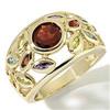 Image 1 : Garnet and Multi-Gemstone Ring #985656