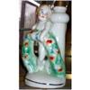 Image 1 : Lamp Child Holding Race Wreath Porcelain  #985744