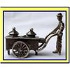 Image 1 : MINIATURE SOUP SELLER W CART DUTCH SILVER #985884