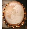 Image 1 : CAMEO Rebecca-at-the-Well 14k BROOCH/Pendant #995175