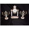 Image 1 : Brass and Marble clock set #995248