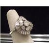 Image 1 : Estate White gold 4ct diamond ballerina ring  #995359