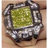 Image 1 : Estate Designer Yellow White Diamond Ring gold #995364