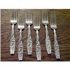 Image 1 : 6Whiting Ster. LILY OF THE VALLEY Salad Forks #995620