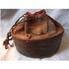 Image 1 : ROUND LEATHER  PURSE--unique, very old #1005377
