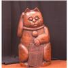 Image 1 : Bamboo Chinese "The Godly Cat" Statue #1005385