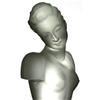 Image 1 : CZECH ART DECO GLASS SCULPTURE NUDE FEMALE #1005444