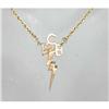Image 1 : Rare Elvis Presley 14K Gold TCB Necklace #1005731