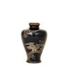 Image 1 : Meiji Japanese Cobalt Blue Cloisonne Vase Eagle#1006024