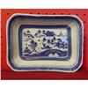 Image 1 : CHINESE EXPORT BLUE CANTON SILVER TRAY #1015739