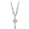 Image 1 : 14k White Gold DIAMOND NECKLACE #1015992