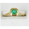 Image 1 : ANTIQUE 14K GOLD  EMERALD RING   .40 CARATS! #1015996