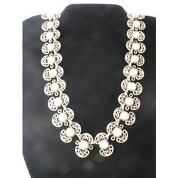 Vintage Mexican Silver Necklace Taxco #1016007