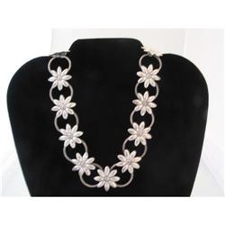 Vintage Mexican Sterling Silver Necklace  #1016008