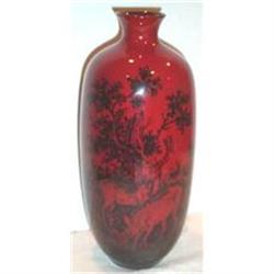 VERY RARE Royal Doulton Flambe Stag Vase #1016362