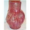 Image 1 : Dugan Cranberry Pinched Vase #1016370