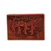 Image 1 : Old Chinese Cinnabar Red Lacquer Box w Figures #1016582