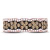 Image 2 : 1 CTW Round Brown Diamond Fashion Ring 14kt Rose Gold - REF-77W9F