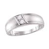 Image 1 : 1/5 CTW Round Diamond Ring 10kt White Gold - REF-33Y6X