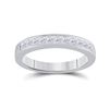 Image 1 : 1/2 CTW Princess Diamond Wedding Ring 14kt White Gold - REF-43R5H