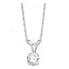Image 1 : 1/2 CTW Round Diamond Solitaire Pendant 14kt White Gold - REF-51X5T