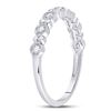 Image 3 : 1/10 CTW Round Diamond Stackable Ring 10kt White Gold - REF-10Y8X