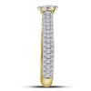 Image 2 : 1 & 1/2 CTW Round Diamond Solitaire Bridal Wedding Engagement Ring 14kt Yellow Gold - REF-101K9R