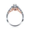 Image 2 : 3/4 CTW Round Diamond Solitaire Bridal Wedding Engagement Ring 14kt Two-tone Gold - REF-87R5H