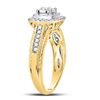 Image 3 : 1/2 CTW Round Diamond Solitaire Bridal Wedding Engagement Ring 14kt Yellow Gold - REF-71W9F