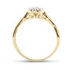 Image 3 : 1/8 CTW Round Diamond Heart Promise Bridal Ring 10kt Yellow Gold - REF-13T2K