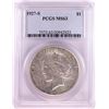 Image 1 : 1927-S $1 Peace Silver Dollar Coin PCGS MS63