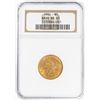 Image 1 : 1904 $5 Liberty Head Half Eagle Gold Coin NGC MS63 Bass Collection