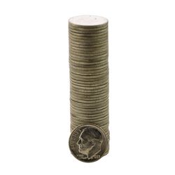 Roll of (50) Brilliant Uncirculated 1957-D Roosevelt Dime Coins