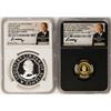 Image 1 : 1792-2017 Half Disme 1/10 oz. Gold & 1oz. Silver Medals NGC PF70 W/ Moy Signature Set