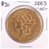 Image 1 : 1883-CC $20 Liberty Head Double Eagle Gold Coin