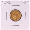 Image 1 : 1927 $2 1/2 Indian Head Quarter Eagle Gold Coin